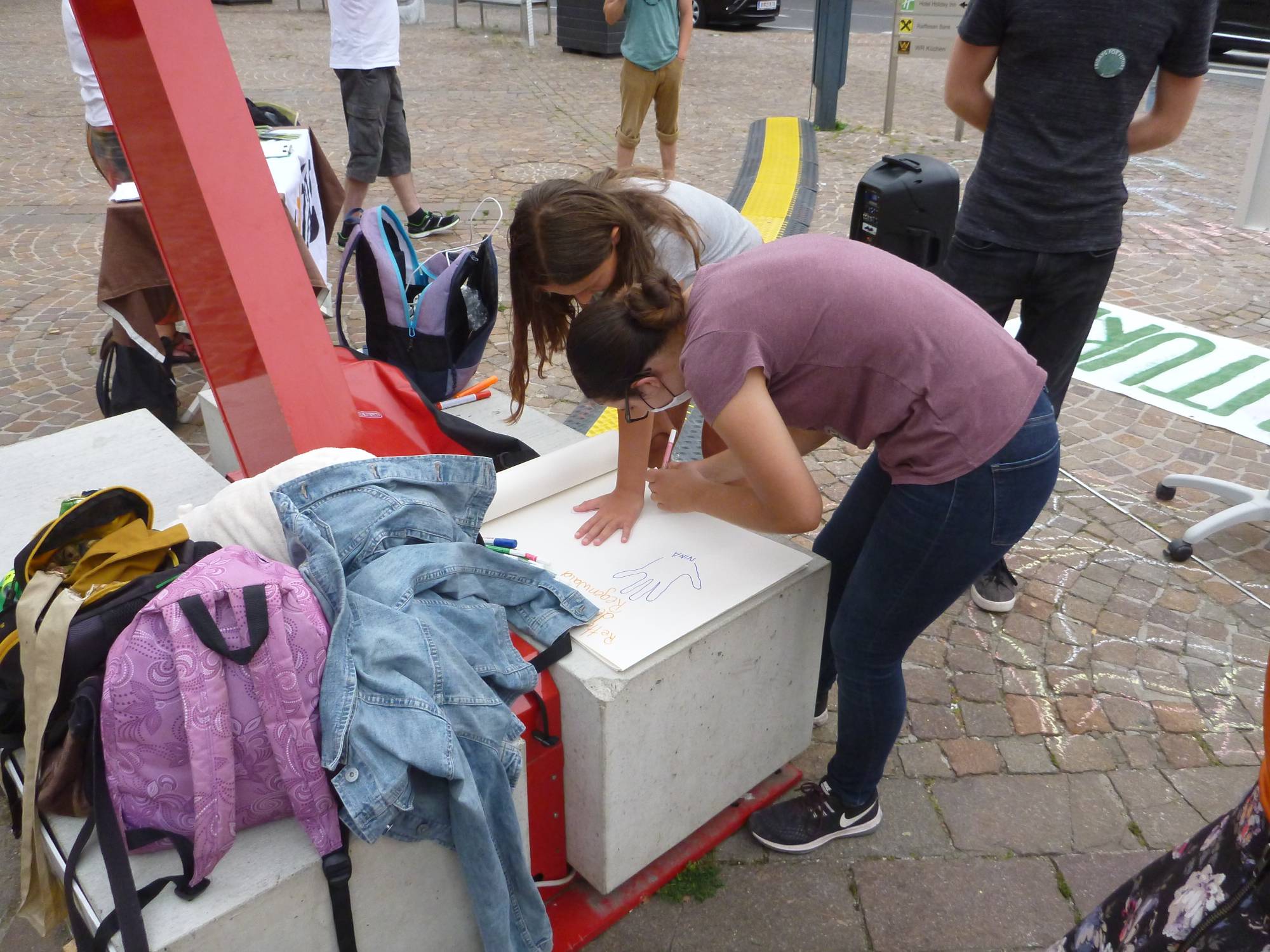 Fridays for Future on 2020-08-28 für den Amazonas, Villach, Nikolaiplatz, Photo #20